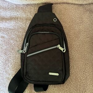Women's Black Quilted Fanny Pack